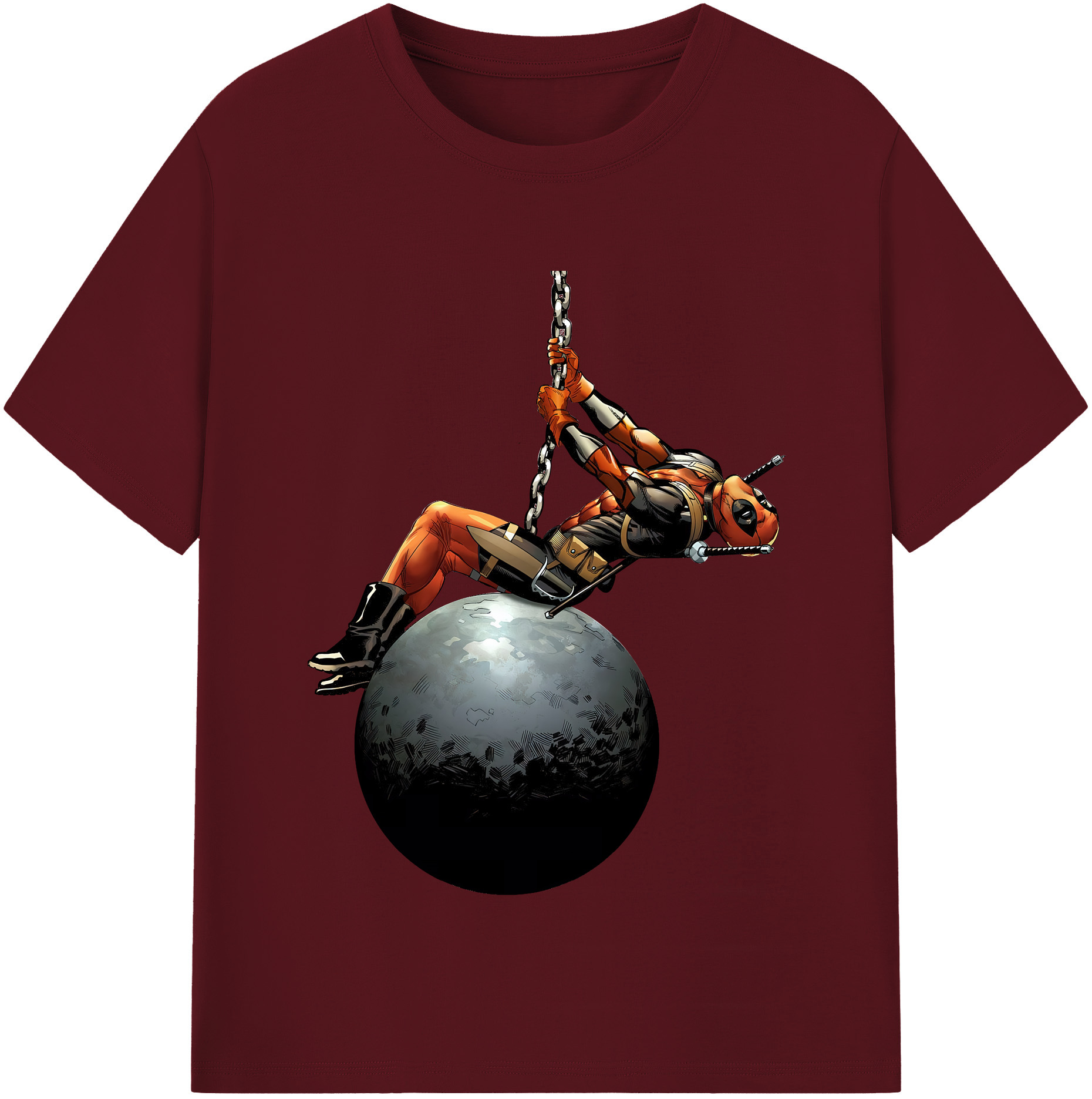 （画像用） Deadpool デッドプール 綿100％半袖Tシャツ（フロントプリント）